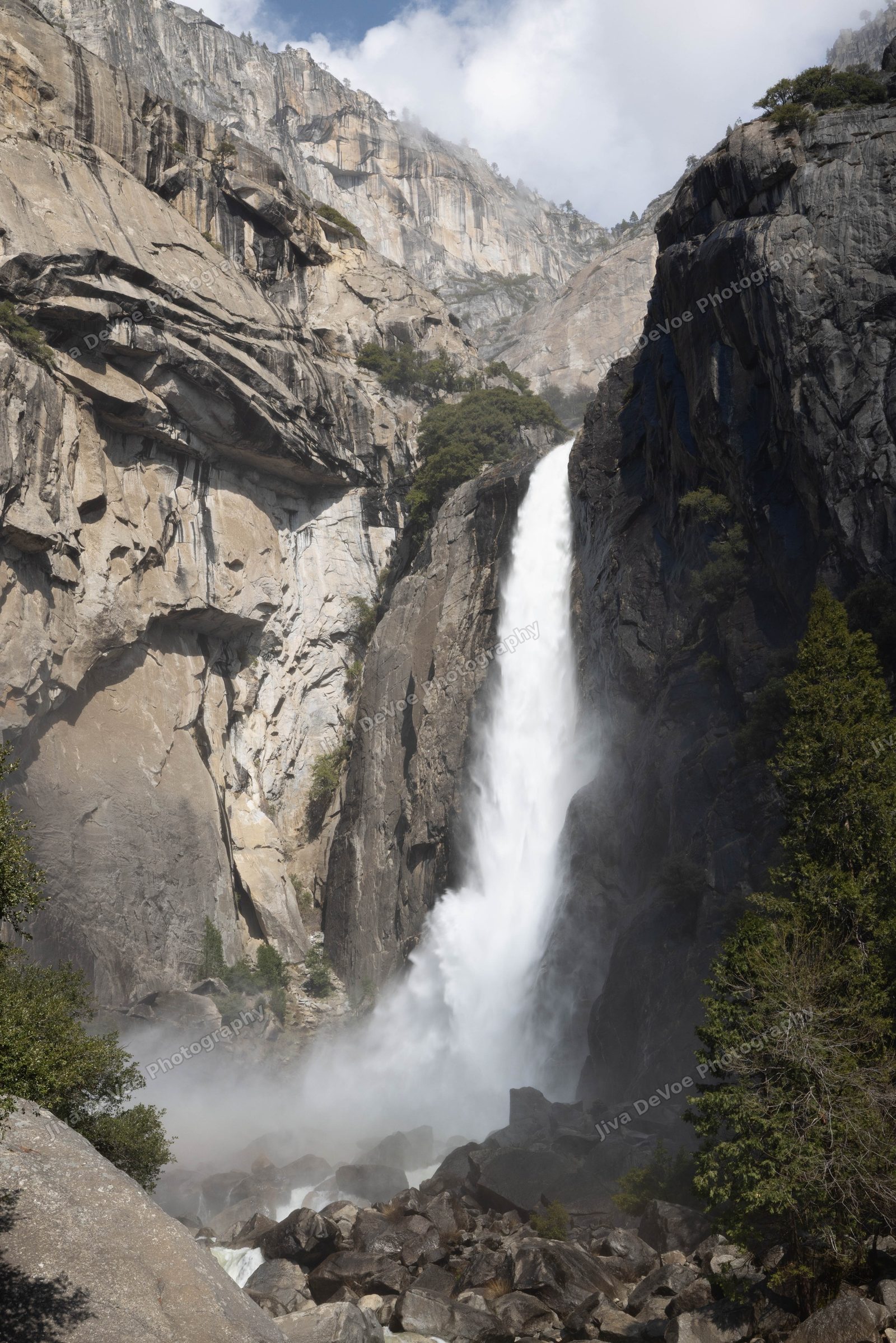 Thunder and Mist - Lower Yosemite Falls