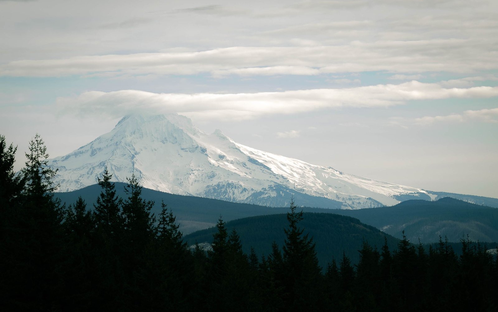 Mount Hood (Wy'east) in a cap cloud